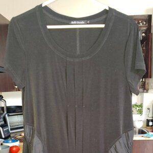 Black dress with some funky details, size Med